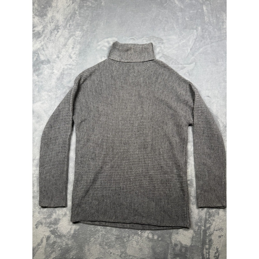 Lovers + Friends Ribbed Knit Sweater Womens S Gray Wool Blend Turtleneck Winter